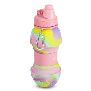 NC4102 BIDON SILIKONOWY SKŁADANY 700ML RÓŻOWY NILS