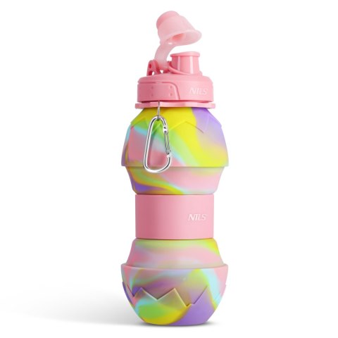 NC4102 BIDON SILIKONOWY SKŁADANY 700ML RÓŻOWY NILS NC4102 BIDON SILIKONOWY SKŁADANY 700ML RÓŻOWY NILS