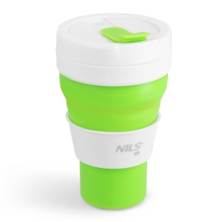 NC4103 KUBEK SILIKONOWY SKŁADANY 600ML JASNO ZIELONY NILS CAMP