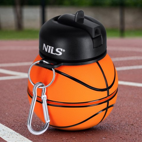 NC4104 BUTELKA SPORTOWA SKŁADANA 550ML BASKETBALL NILS NC4104 BUTELKA SPORTOWA SKŁADANA 550ML BASKETBALL NILS