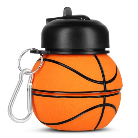 NC4104 BUTELKA SPORTOWA SKŁADANA 550ML BASKETBALL NILS NC4104 BUTELKA SPORTOWA SKŁADANA 550ML BASKETBALL NILS