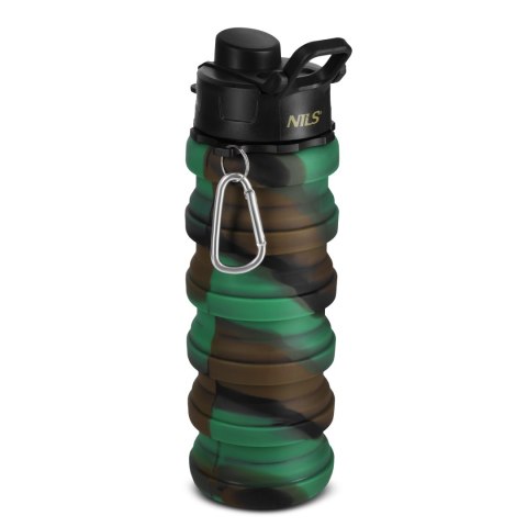 NC4106 BIDON SILIKONOWY SKŁADANY 500ML ZIELONY NILS NC4106 BIDON SILIKONOWY SKŁADANY 500ML ZIELONY NILS