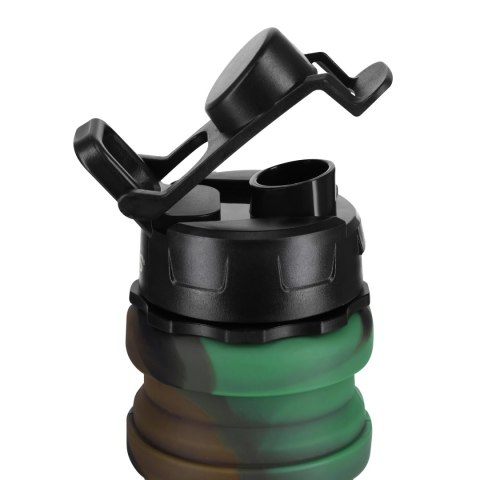 NC4106 BIDON SILIKONOWY SKŁADANY 500ML ZIELONY NILS NC4106 BIDON SILIKONOWY SKŁADANY 500ML ZIELONY NILS