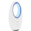 Nowoczesny wentylator stojący bezłopatkowy podłogowy 60W 3 tryby pracy pilot timer podświetlenie LED