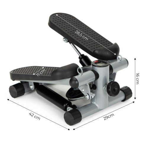 Stepper z ekspanderami do ćwiczeń fitness z licznikiem ModernHome Stepper z ekspanderami do ćwiczeń fitness z licznikiem ModernHome