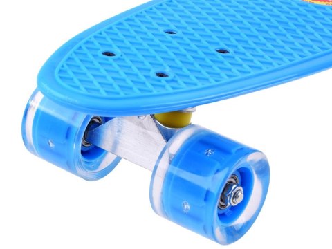 Deskorolka FISZKA dla dzieci do 50kg Świecące koła LED SP0575