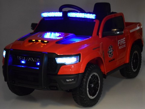 Auto RAM pickup straż pożarna na akumulator dla dziecka koguty PA0323