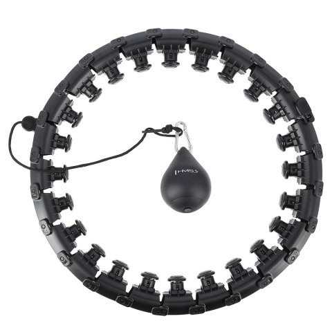HHW01 HULA HOP BLACK Z WYPUSTKAMI I OBCIĄŻNIKIEM HMS HHW01 HULA HOP BLACK Z WYPUSTKAMI I OBCIĄŻNIKIEM HMS