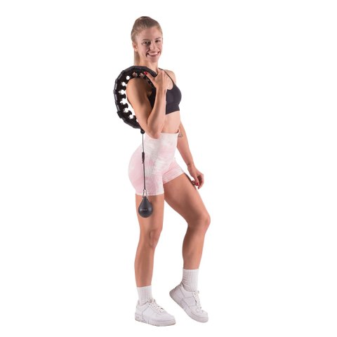 HHW01 HULA HOP BLACK Z WYPUSTKAMI I OBCIĄŻNIKIEM HMS HHW01 HULA HOP BLACK Z WYPUSTKAMI I OBCIĄŻNIKIEM HMS