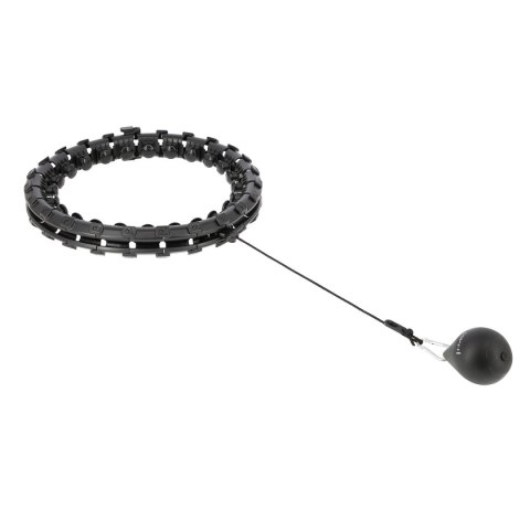 HHW01 HULA HOP BLACK Z WYPUSTKAMI I OBCIĄŻNIKIEM HMS HHW01 HULA HOP BLACK Z WYPUSTKAMI I OBCIĄŻNIKIEM HMS