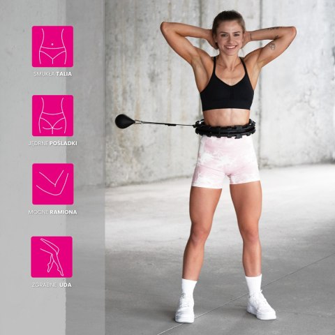 HHW01 HULA HOP BLACK Z WYPUSTKAMI I OBCIĄŻNIKIEM HMS HHW01 HULA HOP BLACK Z WYPUSTKAMI I OBCIĄŻNIKIEM HMS