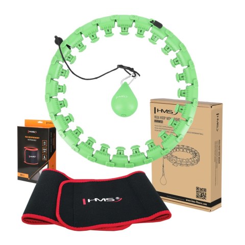 ZESTAW HULA HOP HHW01 GREEN Z WYPUSTKAMI I OBCIĄŻNIKIEM HMS + PAS BR163 RED ZESTAW HULA HOP HHW01 GREEN Z WYPUSTKAMI I OBCIĄŻNIKIEM HMS + PAS BR163 RED