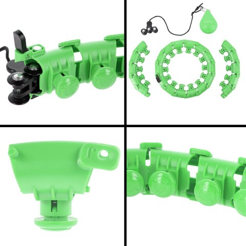 ZESTAW HULA HOP HHW01 GREEN Z WYPUSTKAMI I OBCIĄŻNIKIEM HMS + PAS BR163 RED ZESTAW HULA HOP HHW01 GREEN Z WYPUSTKAMI I OBCIĄŻNIKIEM HMS + PAS BR163 RED