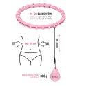 ZESTAW HULA HOP HHW02 LIGHT PINK Z WYPUSTKAMI I OBCIĄŻNIKIEM HMS + PAS BR163 RED