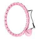 ZESTAW HULA HOP HHW02 LIGHT PINK Z WYPUSTKAMI I OBCIĄŻNIKIEM HMS + PAS BR163 RED