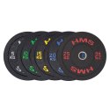 HTBR25 RED TALERZ OLIMPIJSKI BUMPER 25 KG HMS