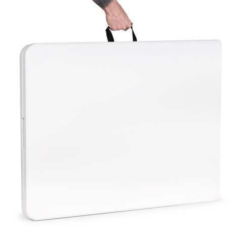 Stół cateringowy 180 cm składany w walizkę biały ModernHome