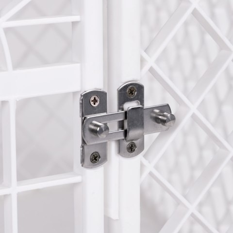 Duża zagroda kojec klatka wybieg dla psa kota biała Petsi