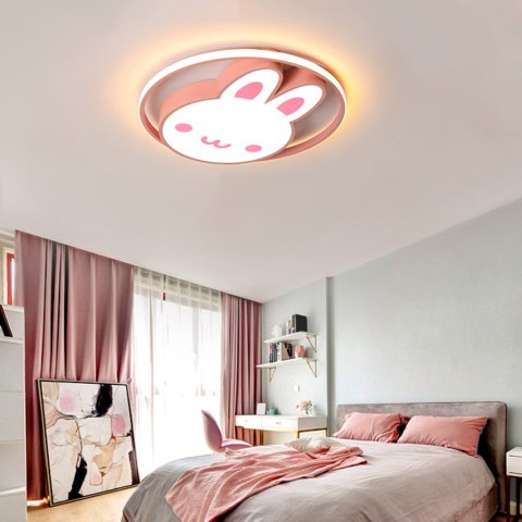 Lampa LED sufitowa plafon do pokoju dziecięcego ściemniana LUMELA + pilot króliczek Lampa LED sufitowa plafon do pokoju dziecięcego ściemniana LUMELA + pilot króliczek