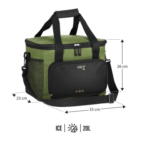 NC2904 TORBA TERMICZNA ZIELONA 20L NILS NC2904 TORBA TERMICZNA ZIELONA 20L NILS