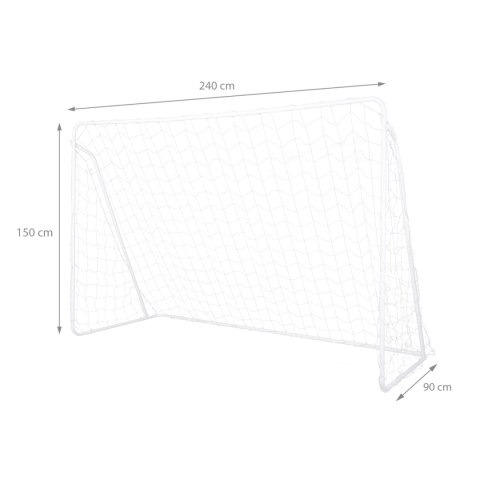 BR240P 2w1 BRAMKA Z SIATKĄ I PANELEM DO CELOWANIA 240x150cm NILS