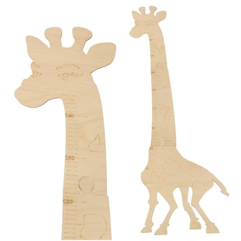 Miarka wzrostu drewniana żyrafa 125 cm Miarka wzrostu drewniana żyrafa 125 cm