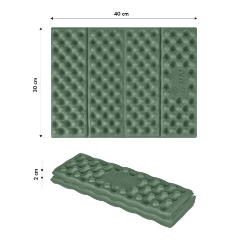 NC17105 KARIMATA KEMPINGOWA DO SIEDZENIA Z PODBICIEM ALUMINIOWYM +IXPE 40 CM ZIELONA NILS CAMP