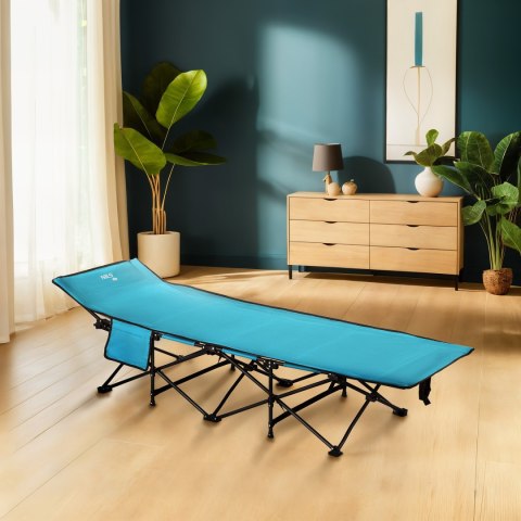 NC2701 ŁÓŻKO POLOWE NIEBIESKIE 188 CM NILS CAMP