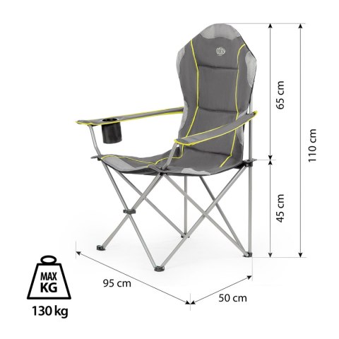 NC3080 SZARY KRZESŁO TURYSTYCZNE NILS CAMP