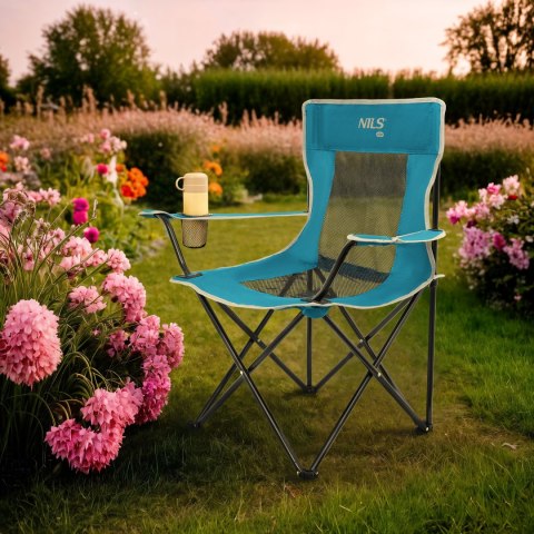 NC3302 KRZESŁO TURYSTYCZNE NIEBIESKO-SZARY NILS CAMP