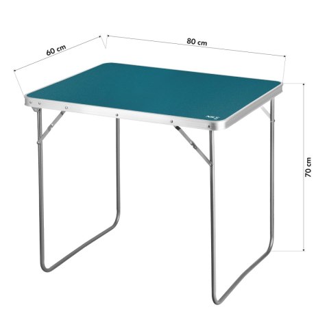 NC3401 STÓŁ KEMPINGOWY 80x60x70 CM NIEBIESKI NILS CAMP