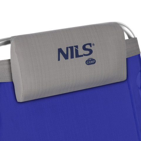 NC3502 KRZESŁO TURYSTYCZNE 2W1 SKŁADANE NIEBIESKO-SZARE NILS CAMP