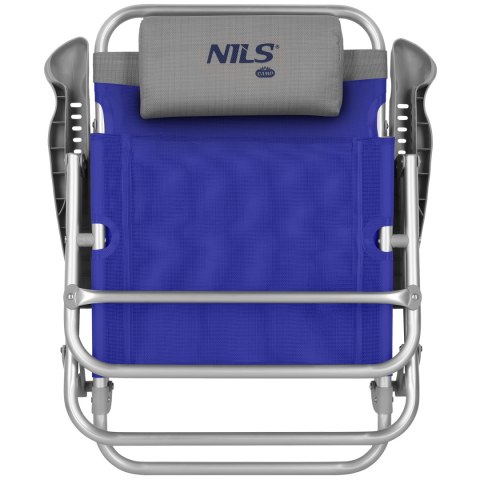 NC3502 KRZESŁO TURYSTYCZNE 2W1 SKŁADANE NIEBIESKO-SZARE NILS CAMP