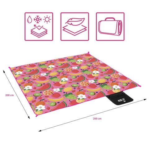 NC2223 KOC PIKNIKOWY OWOCE 200x200 PE ALU NILS CAMP