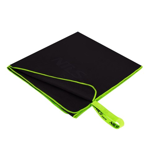 NAR11 CZARNY RĘCZNIK Z MIKROFIBRY 140x70 cm NILS AQUA