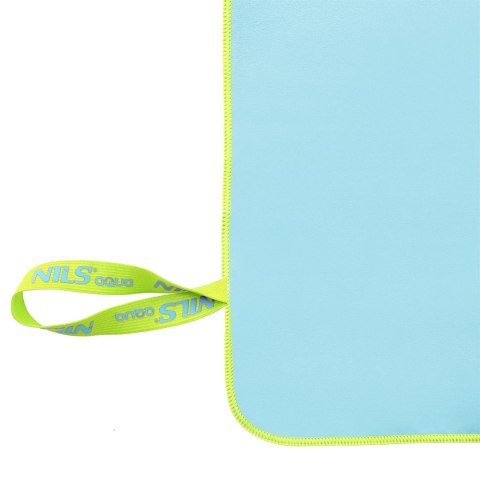 NAR12 JASNONIEBIESKI RĘCZNIK Z MIKROFIBRY 180x100 cm NILS AQUA