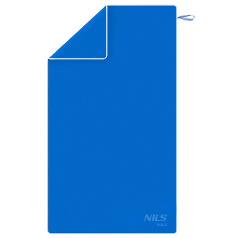 NAR12 NIEBIESKI RĘCZNIK Z MIKROFIBRY 180x100 cm NILS AQUA