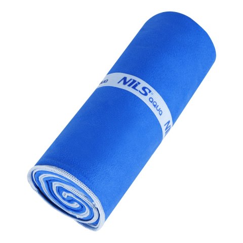 NAR12 NIEBIESKI RĘCZNIK Z MIKROFIBRY 180x100 cm NILS AQUA