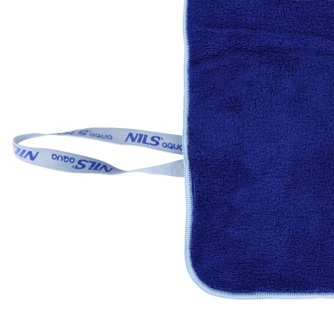 NAR14 RĘCZNIK Z MIKROFIBRY FROTTE GRANATOWY 160X80cm NILS AQUA