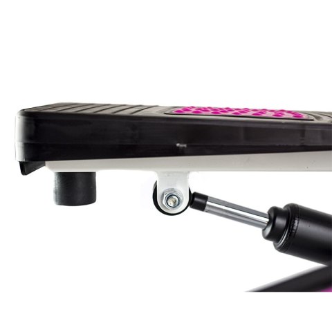 S3085 RÓŻOWO-BIAŁY STEPPER SKOŚNY Z RAMIONAMI I LINKAMI HMS