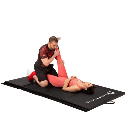 MGS01 BLACK MATERAC GIMNASTYCZNY SKŁADANY 2400x1200 MM HMS PREMIUM