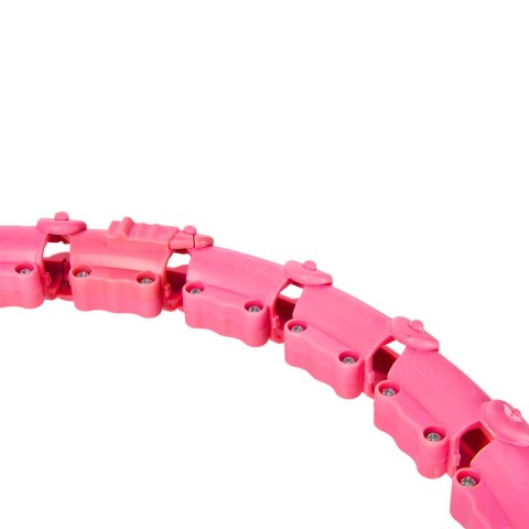 OHA02 HULA HOP PINK Z WYPUSTKAMI I OBCIĄŻNIKIEM ONE FITNESS