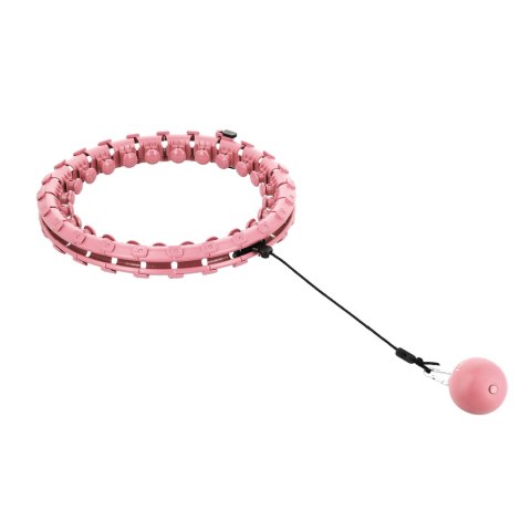 ZESTAW HULA HOP HHW01 PINK Z WYPUSTKAMI I OBCIĄŻNIKIEM HMS + PAS BR163 RED