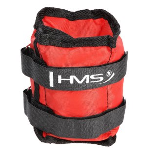 OB03 RED OBCIĄŻNIKI DO ĆWICZEŃ NA KOSTKI I NADGARSTKI 2 x 1.5 KG HMS
