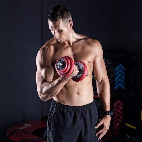 SGGX30 SZTANGIELKI REGULOWANE GUMOWANE 30KG HMS