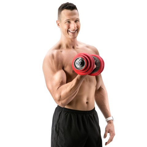 SGGX30 SZTANGIELKI REGULOWANE GUMOWANE 30KG HMS