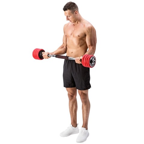 SGGX30 SZTANGIELKI REGULOWANE GUMOWANE 30KG HMS