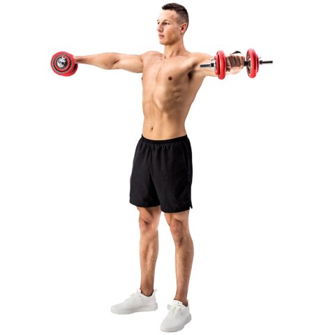 SGGX30 SZTANGIELKI REGULOWANE GUMOWANE 30KG HMS