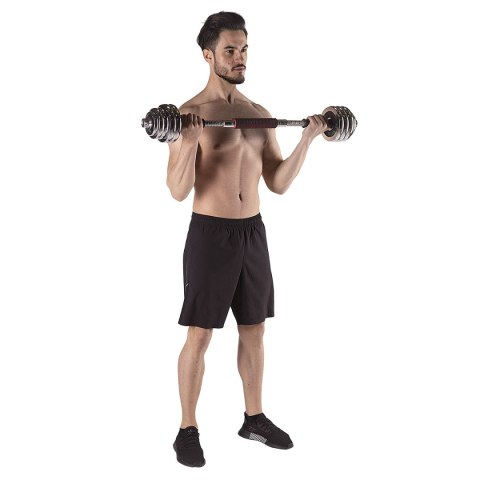 STC30 SZTANGIELKI REGULOWANE W WALIZCE CHROMOWANE 30KG HMS