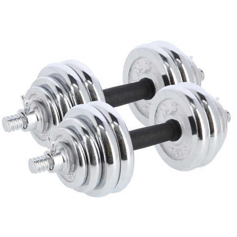 STC30 SZTANGIELKI REGULOWANE W WALIZCE CHROMOWANE 30KG HMS